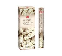 OURLET Paquet De 6 20 Bâton Vanille Française - Boîte de Six 20 bâton Tubes, 120 Bâtonnets Total - Ourlet Encens