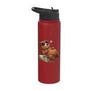 Ours Bubble Tea Boba Kawaii Filles Femmes Enfants Drôle Stainless Steel Insulated Water Bottle