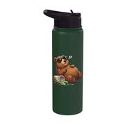 Ours Bubble Tea Boba Kawaii Filles Femmes Enfants Drôle Stainless Steel Insulated Water Bottle
