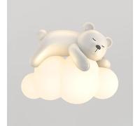 Ours Dormant Nuage Applique Murale Mignon Luminaire Mural Applique Murale Décorative pour Chambre, Couloir