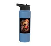 Ours en Peluche avec un cœur Enfants cœur Ours en Peluche Stainless Steel Insulated Water Bottle