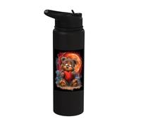 Ours en Peluche avec un cœur Enfants cœur Ours en Peluche Stainless Steel Insulated Water Bottle