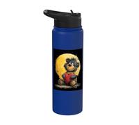 Ours en Peluche avec un cœur Enfants cœur Ours en Peluche Stainless Steel Insulated Water Bottle