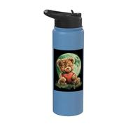 Ours en Peluche avec un cœur Enfants cœur Ours en Peluche Stainless Steel Insulated Water Bottle