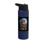 Ours en Peluche avec un roses Enfants roses Ours en Peluche Stainless Steel Insulated Water Bottle