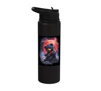 Ours en Peluche avec un roses Enfants roses Ours en Peluche Stainless Steel Insulated Water Bottle