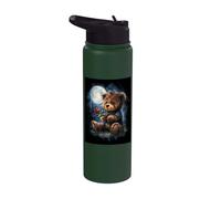 Ours en Peluche avec un roses Enfants roses Ours en Peluche Stainless Steel Insulated Water Bottle