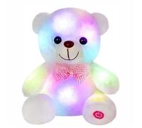 Ours en peluche blanc lumineux à LED, veilleuse douce, ours lumineux, jouet en peluche, cadeaux pour enfants, mamans, filles, Type2