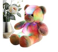 Ours en peluche - Jouet portable doux, arc IR LED, lumières illuminées mignon ours pour la famille, les amis, les garçons, les filles, les collègues, les festivals d'anniversaire, la maison, les