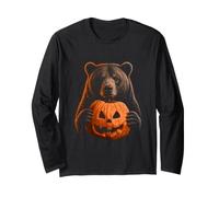 Ours Halloween Ours Lover Jack O Lantern Face Citrouille Manche Longue