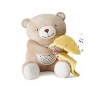 Ours Peluche Musical Veilleuse,Bruit Blanc Berceuse pour Bébé | Jouet lumineux apaisant pour nouveau-né,fonction d’aide au sommeil,cadeau parfait pour naissance et baby.