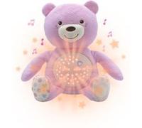 Chicco Peluche-veilleuse First Dreams Baby Bear - musicale, lumières & mélodies - Rose