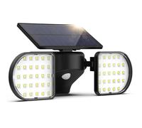 OUSFOT Lumiere Solaire Exterieur, 56 LED Lampe Solaire Extérieur avec Détecteur 2200mAh IP65 Eclairage Mural D'extérieur pour Jardin, Garage