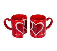 Out Of The Blue Mug avec deux cœurs