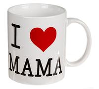 Out of the blue Mug en Faience, I Love Mama, env. 10 x 8 cm