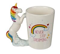 Out of the blue Tasse (Mug) Licorne/Matière : Grès/Dimensions: 13 x 12 cm
