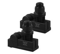 Outanaya 2 Pièces Allumeur de Barbecue Électrique à Bouton, Double | Barbecue à Gaz, Métal et Plastique, Port Fixe 22mm, Batterie Aa, Usage Camping