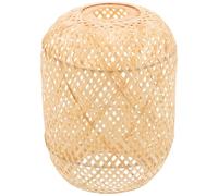 Outanaya Abat Jour pour Lampadaire en Bambou Tissé, Design Simple et Effet Décoratif, Style Rustique Délicat pour Hôtel ou Restaurant