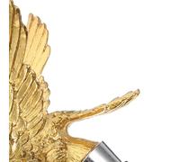 Outanaya Bouchon de bouteille en alliage de zinc doré, bouchon stoppeur robuste, accessoire pour conservation de vin rouge et cocktail, cadeau pour ceux qui aiment boire