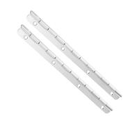 Outanaya Charnières Piano Robustes Acier Inoxydable 2 Pièces 200X17Mm Multi-Fonctionnelles Sans Bruit pour Meubles et Caissons Bureau Bois