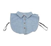 Outanaya Col Amovible en Tissu Coton pour Femme, Chemisier à Faux Col Détachable, Doux et Décoratif, sous Manteaux ou Tenues de Plage