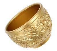 Outanaya Coupe offrande bouddhiste vintage 60 ml en laiton, tasse à boire style chinois décorative avec motif dragon et phénix, idéale pour cérémonie Feng Shui et présent symbolique
