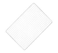 Outanaya Grille de Cuisson Rectangulaire en Acier Inoxydable 30x20 Cm pour Barbecue Extérieur, Facile à Transporter Ranger, pour Légumes et Poissons en Plein Air