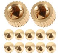 Outanaya Kit de Réparation Horloge Quartz 20pcs Écrous de Fixation Métal Or pour Horloges Murales, Accessoires Stables et Conviviaux pour Bricolage et Réparation