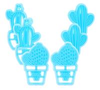 Outanaya Moule à Cookies en Plastique Non Adhérent de Cactus 6 Pièces, pour Fête, Décoration Pâtisserie et Loisirs Créatifs DIY