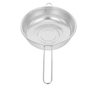 Outanaya Panier Passoire en Acier Inoxydable Poignée Unique, Filtre Rapide pour Fruits et Pâtes, Évite la Chute des Petits Aliments Cuisine Argenté
