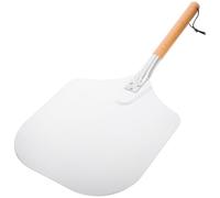 Outanaya Pelle à Pizza 30 CM Manche Bois Détachable Outil Cuisine pour Familles et Pizzas avec Surface Carrée Sans Trou