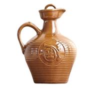 Outanaya Pichet Ceramique Portable en Terre Cuite Design Délicat, Pot à Vin Ménager en Céramique pour Maison et Bureau