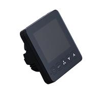Outanaya Thermostat Numérique Programmable sans Fil pour de Ventilo Convecteurs Écran Tactile LCD avec Chauffage et Climatisation pour Système Central de Climatisation Noir