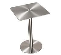 Outdoor Bar Table Stainless Steels High Table Cocktail Bistro Pub Coffee | Small Side Tables Coffee Kitchen Dining Table Small Accent Table(Square,80x80x95cm)