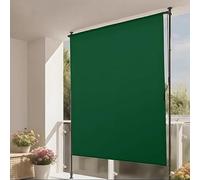 Outdoor Cordless Roller Shade, Exterior Patio Roll Up Blinds, Shade Cloth UV Protection for Porch Gazebo Pergola Balcony Backyard(Green,300cm/10ft)