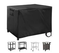 Outdoor Prep Table Cover - Heavy Duty Waterproof Barbecue Cart Shield | | Oxford Cloth Fabric | Weatherproof Dustproof Design | Sun Snow Frost Protection | Secure Storage For Yard Patio Law