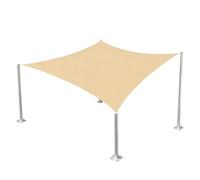 Outdoor Sun Shade Sail - 420D Oxford Cloth Beige Waterproof Canopy 2/ Garden Awning - Protection UV Rainproof Cover - Pour Patio, Balcony, Terrace, Pool, Camping et Outdoor Leisure Areas