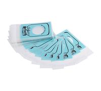 outdoorm 4 Couleurs 100 pcs/Paquet Joli Sac d'emballage Cadeau en Plastique pour Bonbons, Biscuits, Fournitures de fête, Nouveau (7 * 10+3 Bleu)