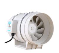 OutFyt 4/5/6 Pouces Ventilateur D'échappement Maison Silencieux Tuyau En Ligne Conduit Salle De Bains Extracteur Ventilation Cuisine Toilette Mur Nettoyage L'air,Ventilation de l'air(6 inch)