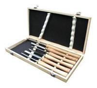 Outifrance - 6 Outils de tourneur manche bois Pro G