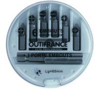 Outifrance - Coffret de 7 embouts de vissage G