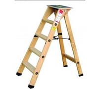 Escabeau professionnel en bois - 3 marches + tablette OUTIFRANCE