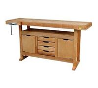 Outifrance 0013115 Etabli bois avec caisson 2 porte/4 tiroirs 1,5 m