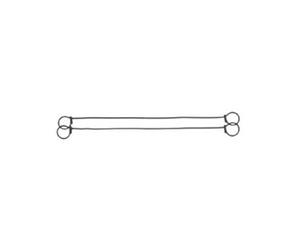 Outifrance - Lot De 100 Liens Métalliques A 2 Boucles 120 Mm