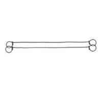 Outifrance - Lot De 100 Liens Métalliques À 2 Boucles 140 Mm G