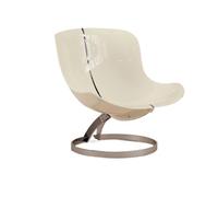 OUTIFUOTPP Acrylique Transparent Salle à Manger Chaise de Luxe Nordique Salon Meubles Plancher Fauteuil créatif Maison Suspension Oeuf(Silver)