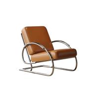 OUTIFUOTPP Canapé Simple Minimaliste Italien, Chaise créative en Acier Inoxydable, Design, de Loisirs paresseuse for café(GPS IMU Module)