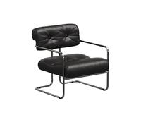 OUTIFUOTPP Chaise Longue Moderne du Milieu siècle - Canapé Simple Minimaliste Italien avec Cadre en Acier Inoxydable(A)