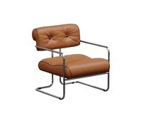 OUTIFUOTPP Chaise Longue Moderne du Milieu siècle - Canapé Simple Minimaliste Italien avec Cadre en Acier Inoxydable(B)