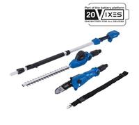 Scheppach Appareil multifonctionnel sans fil 2en1 C-PHTS410-X | 11 angles différents (90° - 240°) | 410mm | 4,5m/s | Taille-haies & élagueuse sur perche | 20V IXES